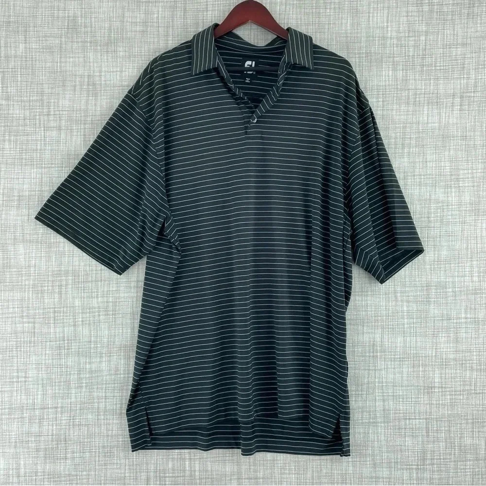FootJoy Polo Golf Shirt Mens Size XL Black 1461
